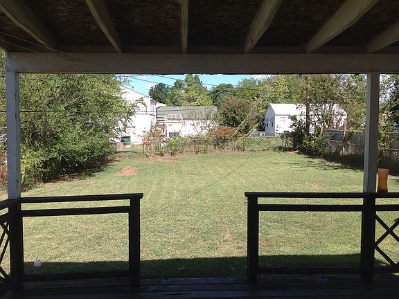 Large fenced backyard