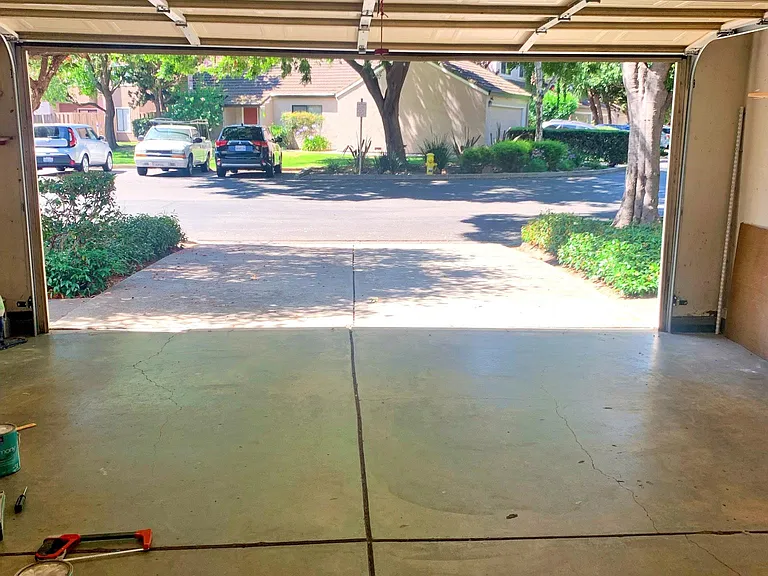 Driveway and garage