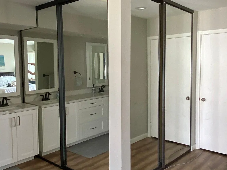 Master bedroom closets