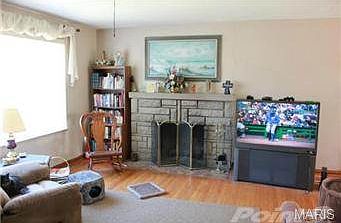 Living room fire place.