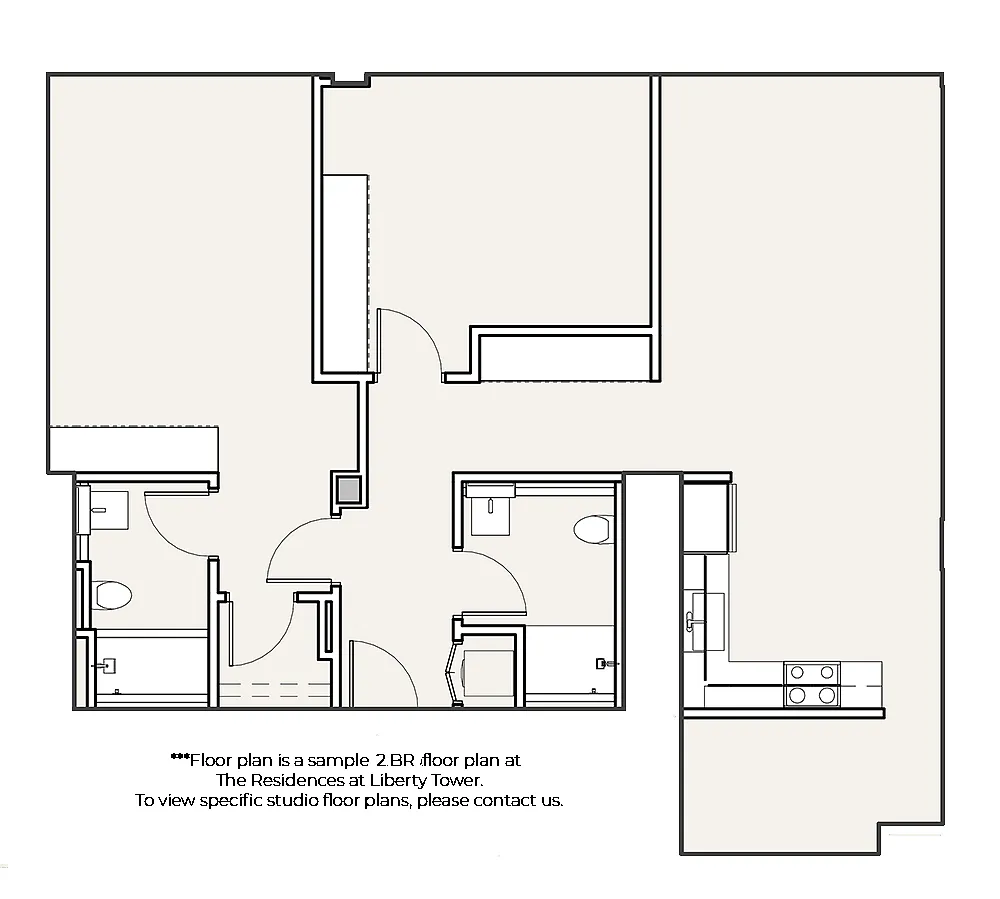 Floor plan Two Bedroom Apartment