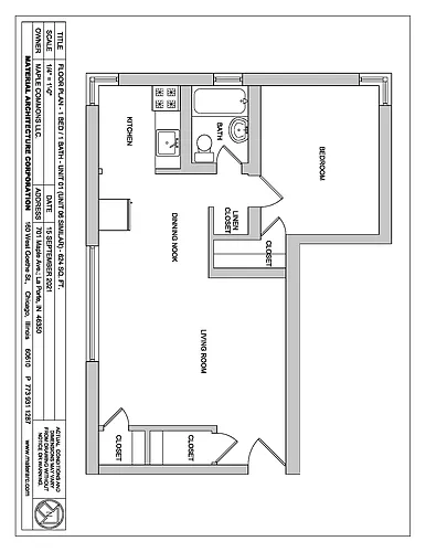 Floor plan One Bedroom