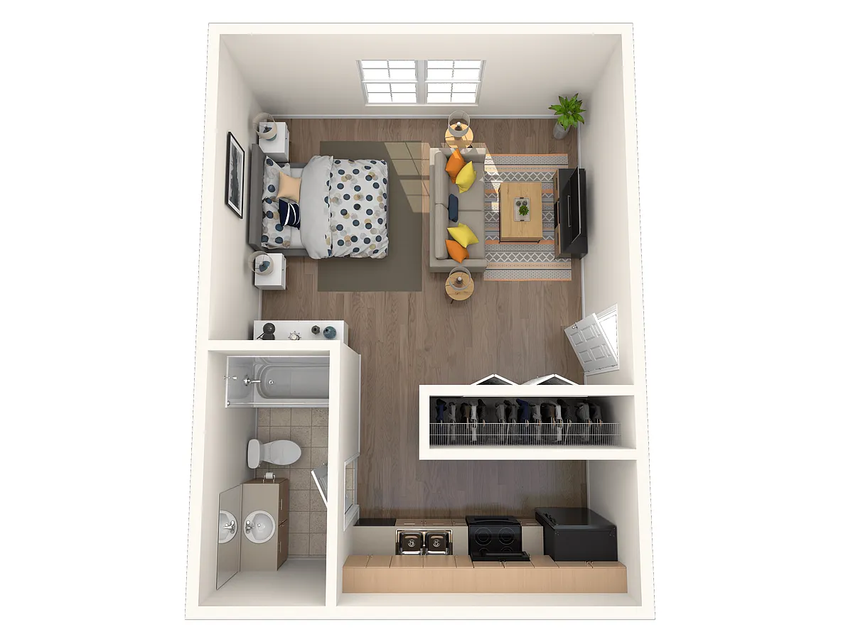 Floor plan Studio A
