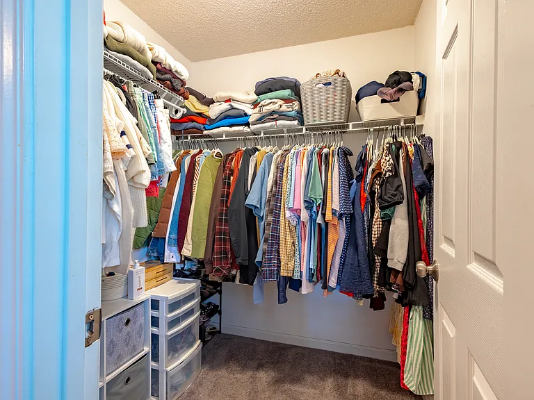 Walk In Closet in Primary Bedroom (both bedrooms feature walk in closets)