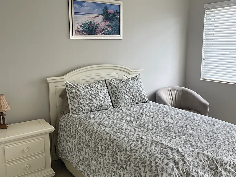 Guest bedroom is well furnished