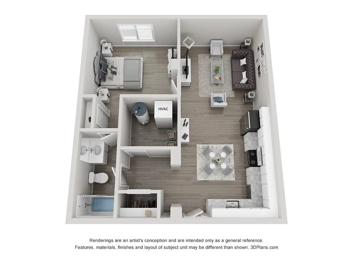 Floor plan 1x1 New 3
