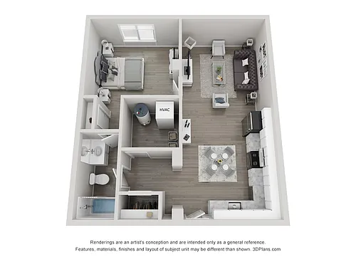 Floor plan 1x1 New 3