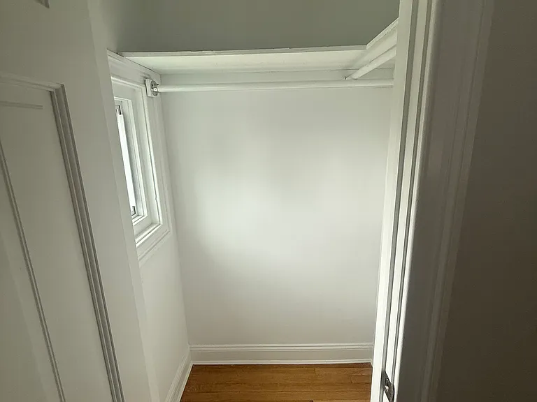 Semi walk-in closet