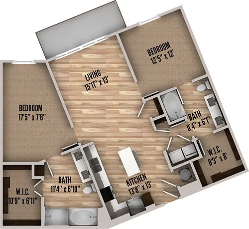 Floor plan B3