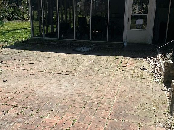 Brick back patio