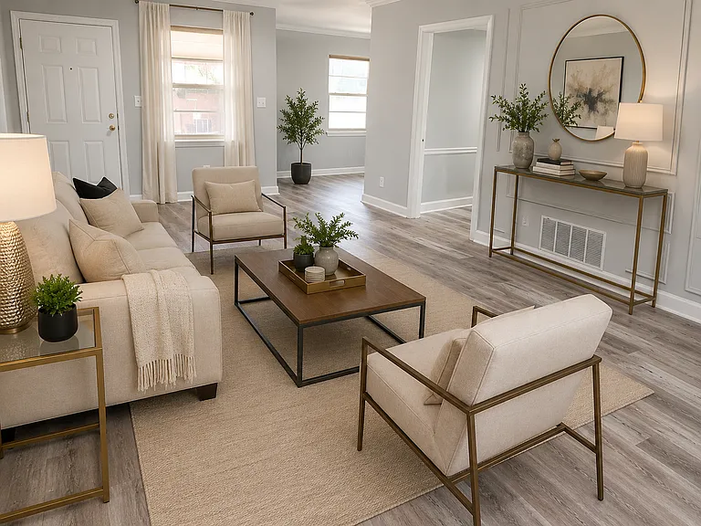 Another view of the elegantly remodeled family room
