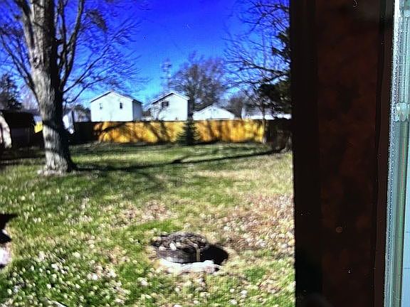 large fenced in yard
