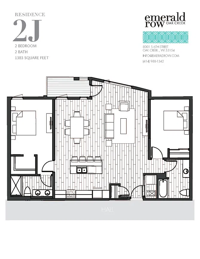 Floor plan 2J
