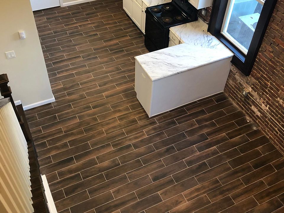Picture from loft of kitchen/living room