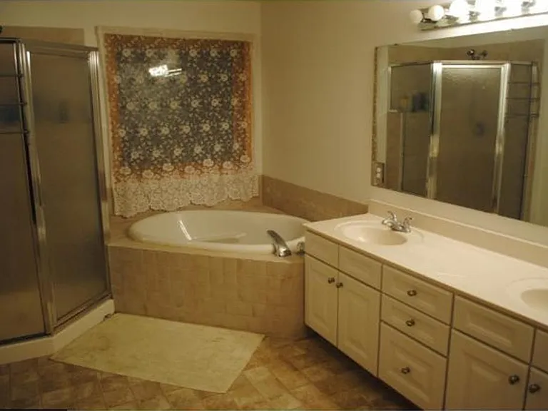 the over sized primary bathroom