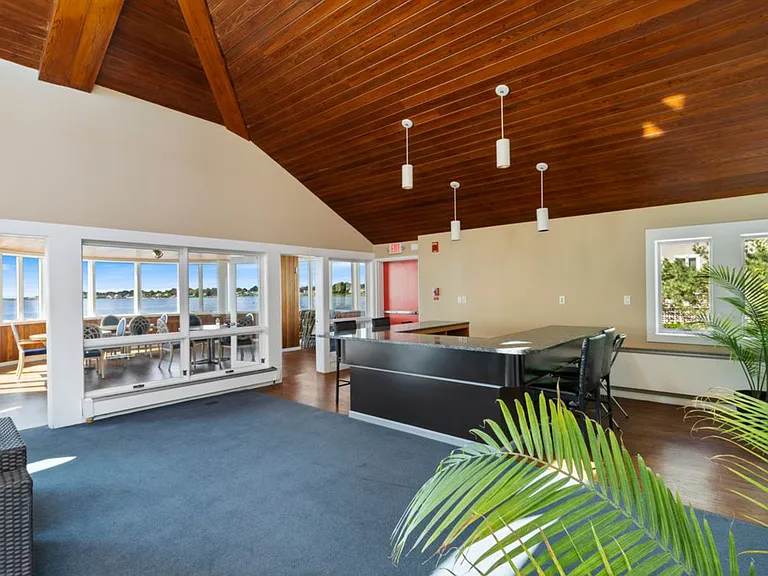 The clubhouse can be rented for a minimal fee for gatherings. Full kitchen, 2 restrooms, bar area, extra folding chairs for larger events.