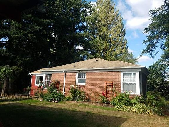 South lawn includes gorgeous rose garden