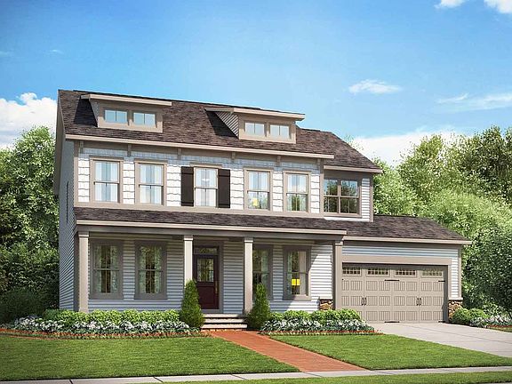 Elevation 6 of the Brighton II a home design by Brookfield Residential at Potomac Shores