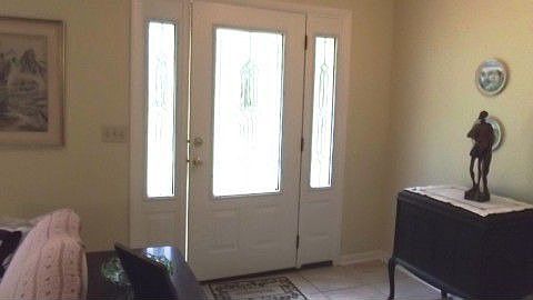 Foyer Area With New Front Door