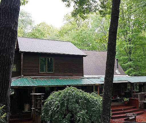 overlooking one of the ponds