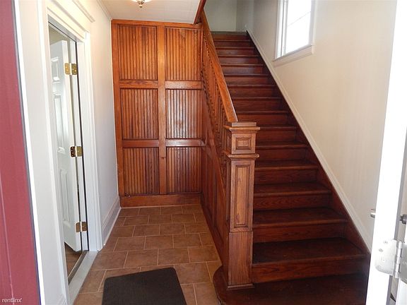 Private entry foyer with inside bike storage or coat/shoe sp