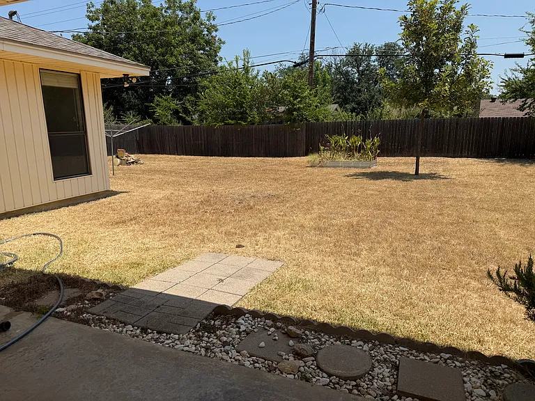 Fenced in Backyard
