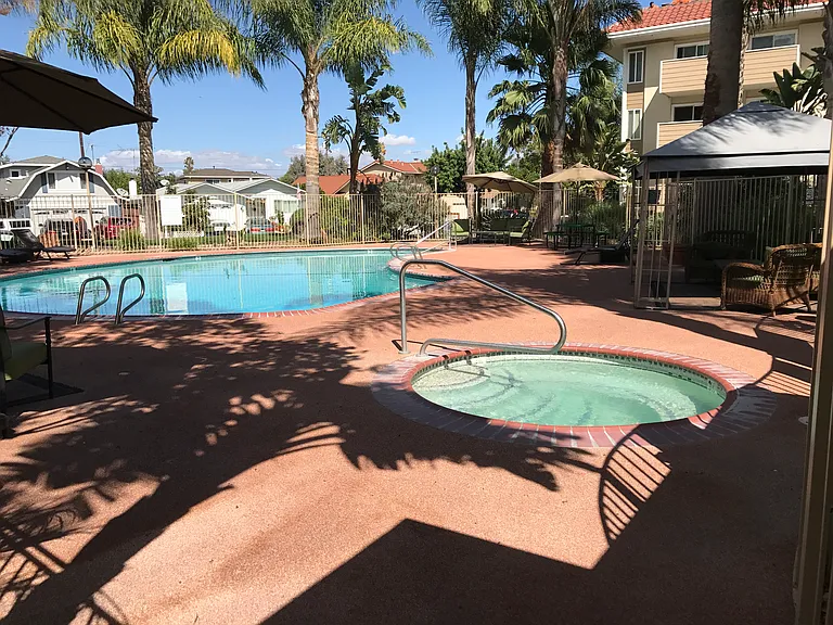 Solar heated Swimming pool & Jacuzzi
