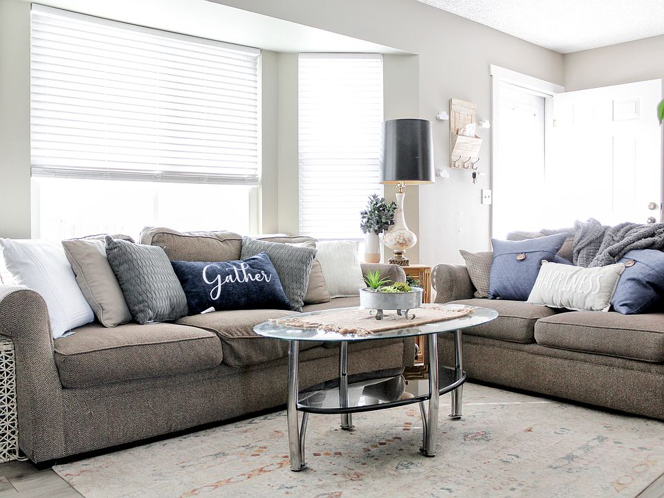 Main Family Room, great lighting, a place for a big screen TV and very roomy.