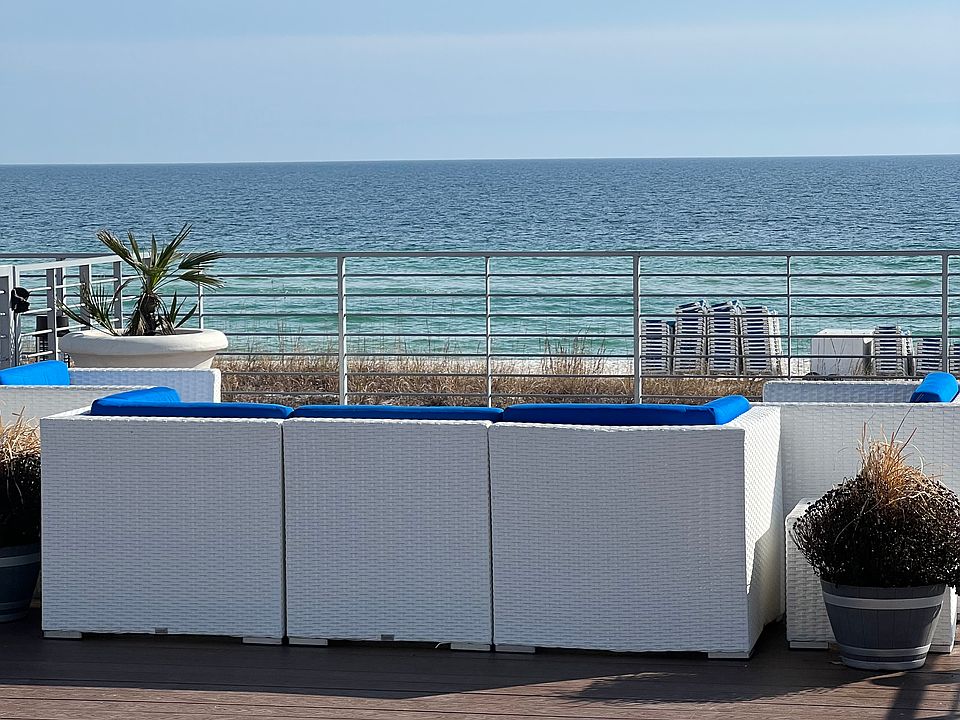 beach club deck.
