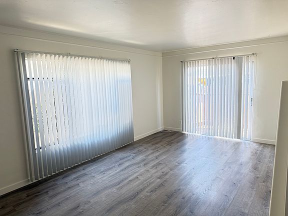 Living room with small patio