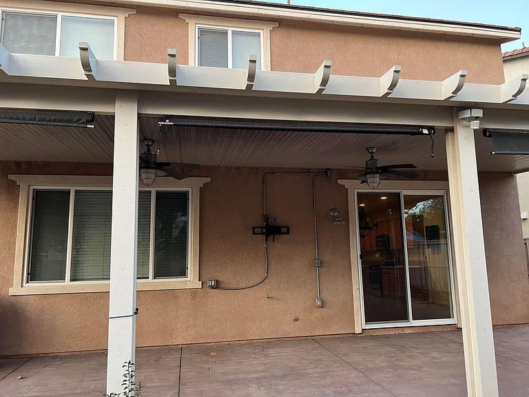 Patio features installed 3 patio screen shades