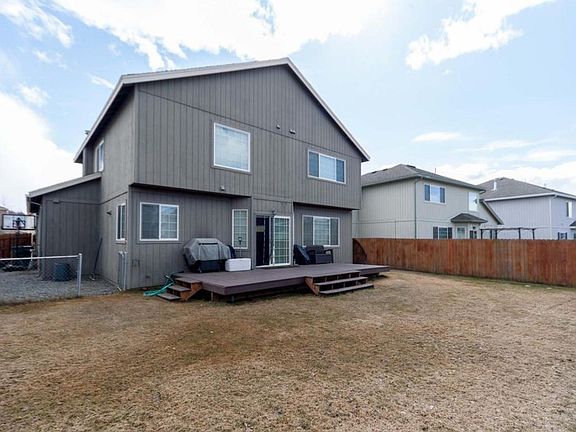 Backyard with deck