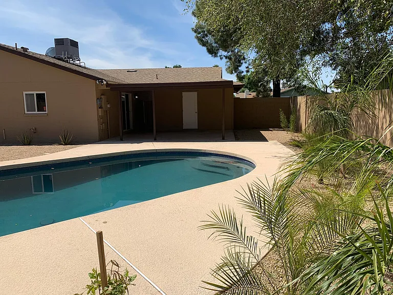 A great pool, needs a great patio area!
