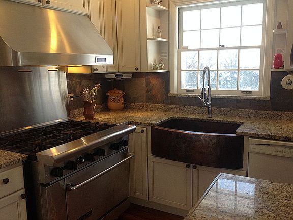 Stove and copper sink