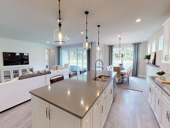 Open Gathering areas. Model Home Representation.