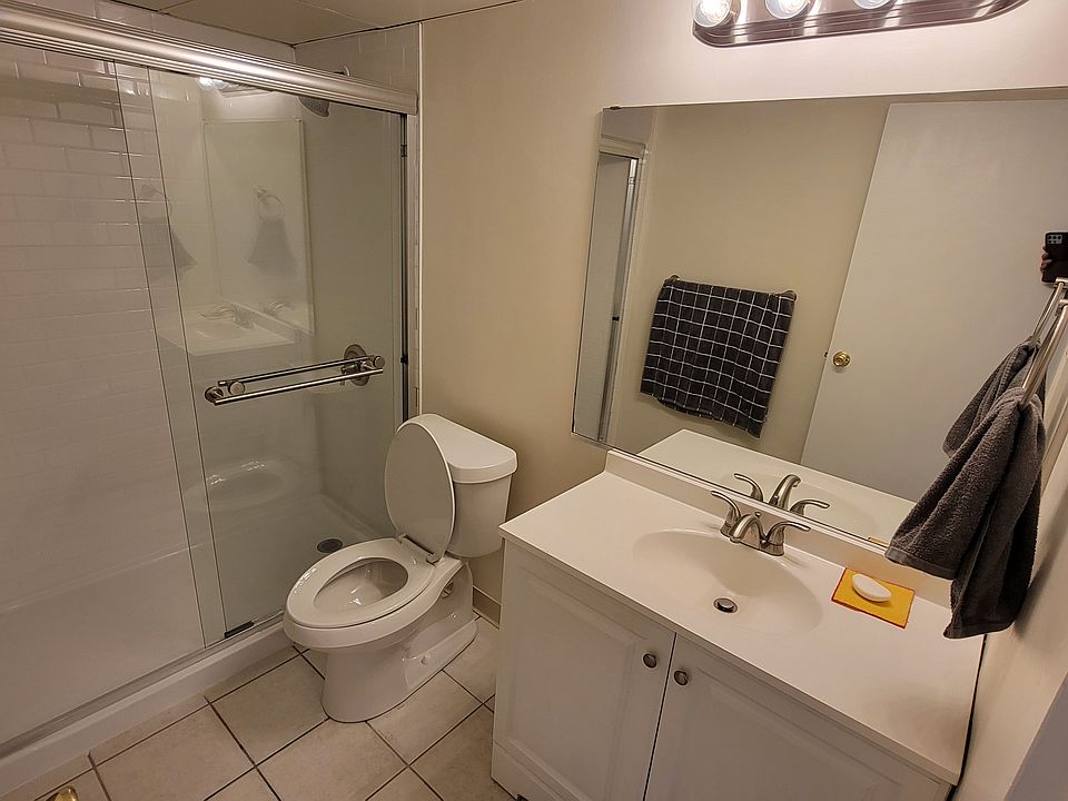 updated bathroom with walk-in shower