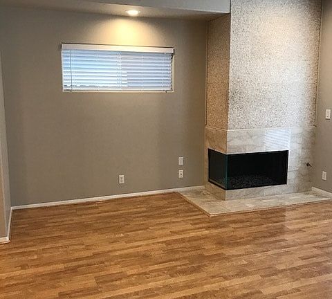 Fireplace in kitchen/family room