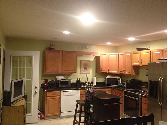 Kitchen with granite & tile