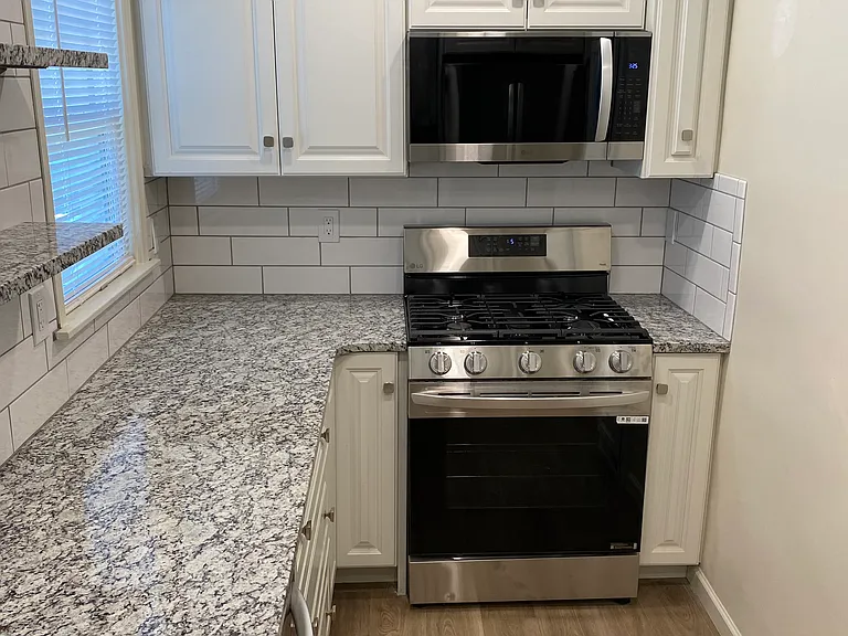 Gas oven and microwave