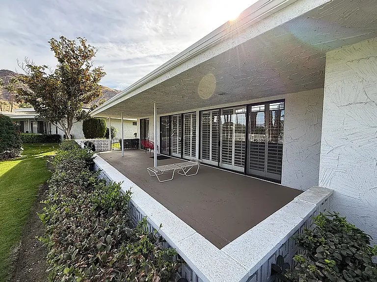Back of house patio
