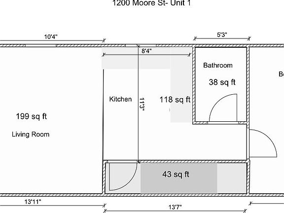 3rd image of 1200 Moore St #1