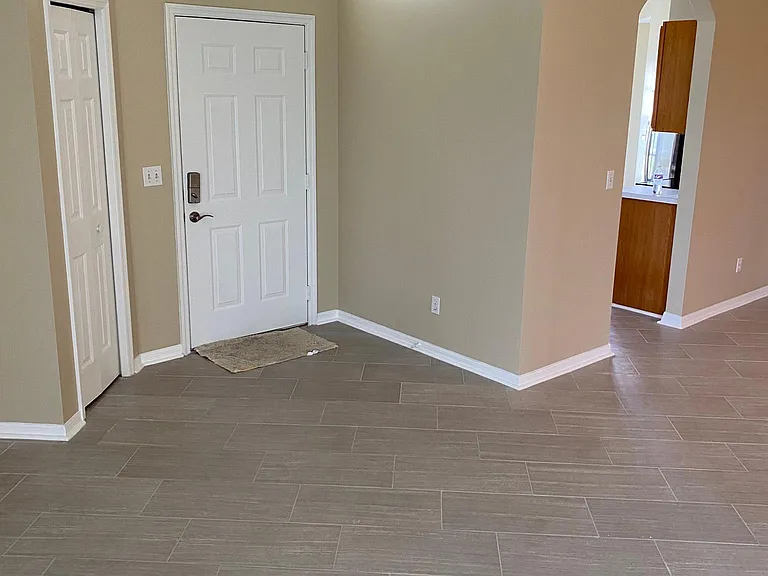 Front door & Family room
