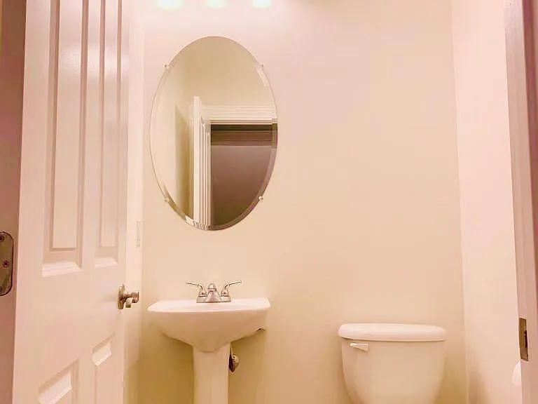 First floor powder room