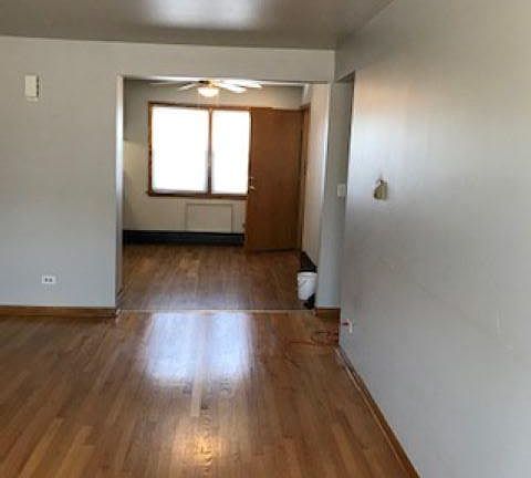 Living room and part of eat in kitchen