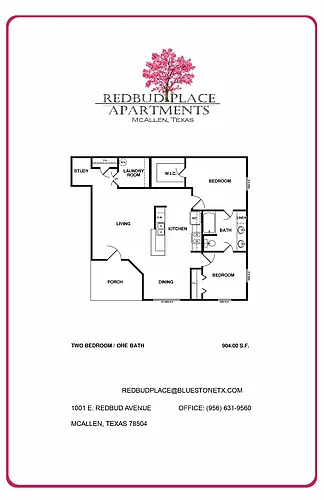 Floor plan 2Bedroom-1Bathroom