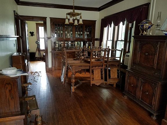 Dining Room Beautiful Built in Buffet and Plate Rail