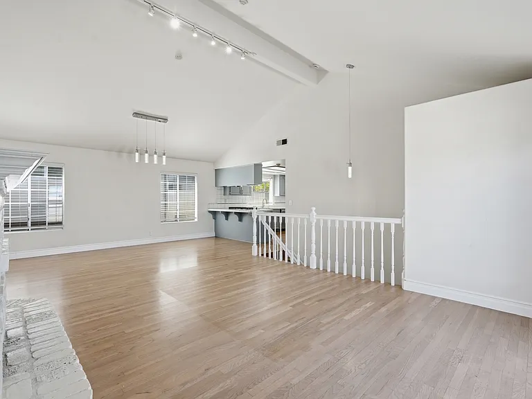 Living room and dining room