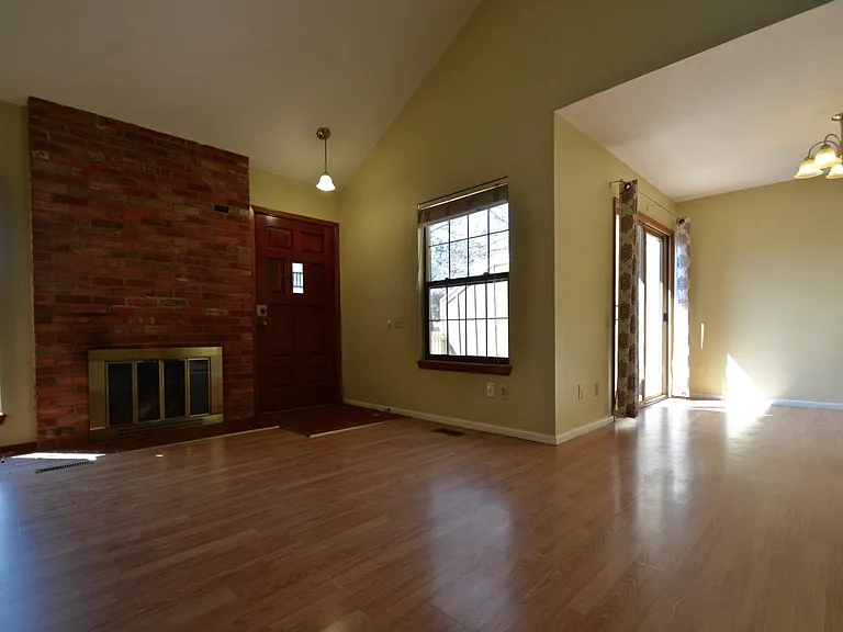 Family room, fireplace, walkout eating area.