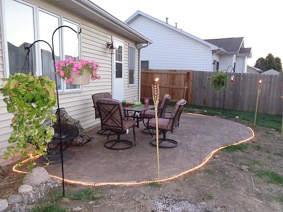 Backyard before grass grew