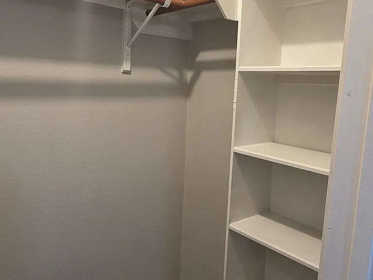 walk in closet on the primary room